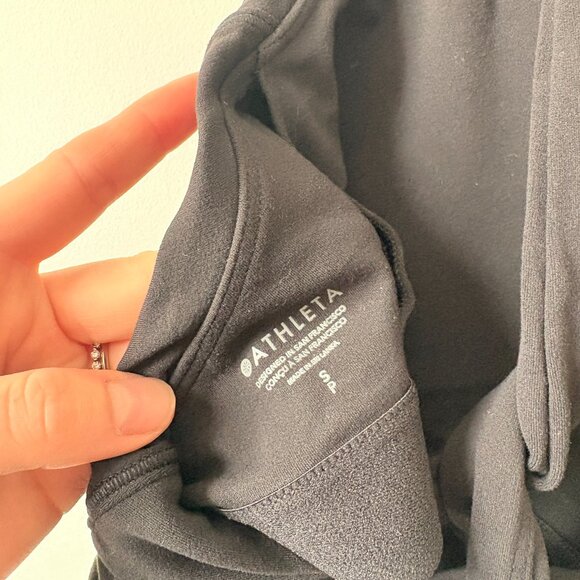 Athleta Conscious Twist Crop Top Sports Bra Black Size Small - Picture 6 of 6